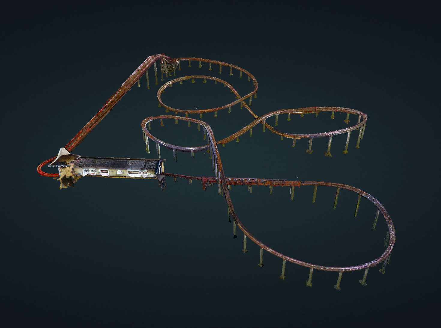 3D-Laserscanning Plopsa Coo